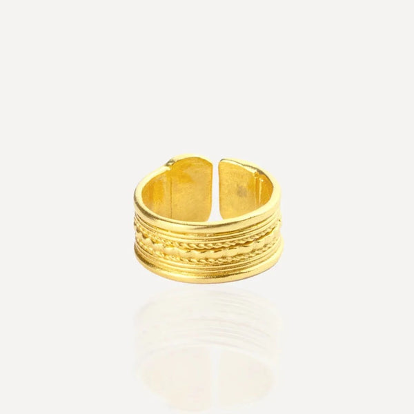 Ottoman Hands Horai Textured Stacking Ring