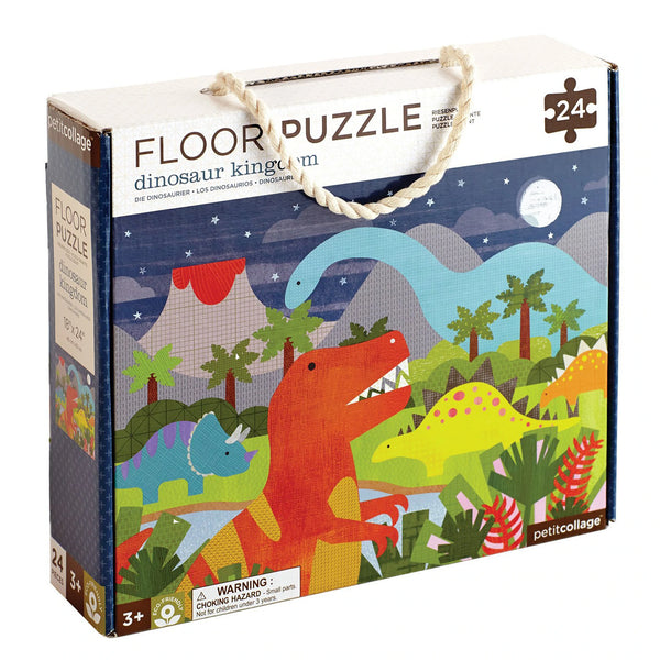 PetitCollage Dinosaur Kingdom 24-Piece Floor Puzzle