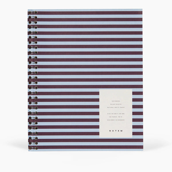 NOTEM Nela Notebook - Large Blue & Bordeaux