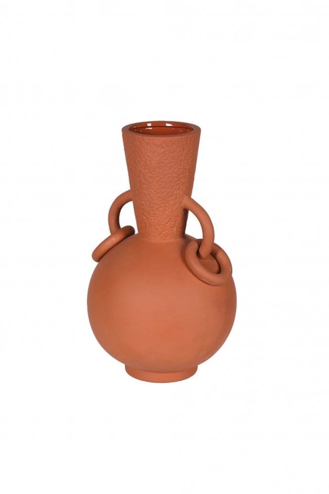 The Home Collection Terra Cotta Vase With Round Handle
