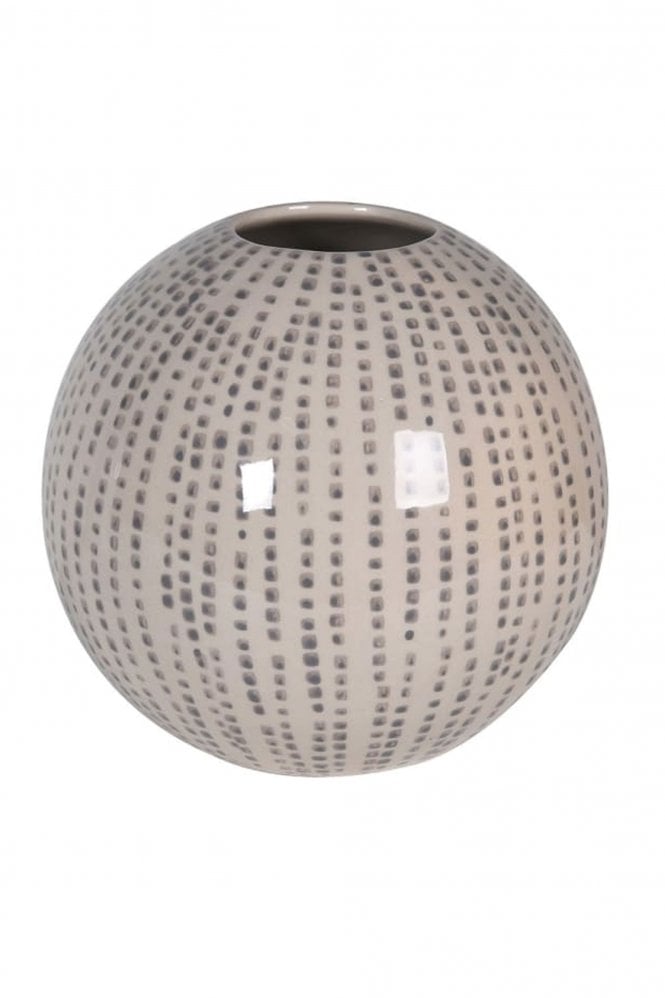 The Home Collection Large Dotty Grey Vase