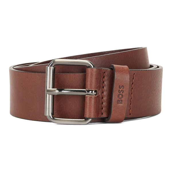 Serge Gs Leather Belt - Brown