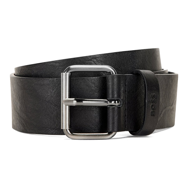 Serge Gs Leather Belt - Black