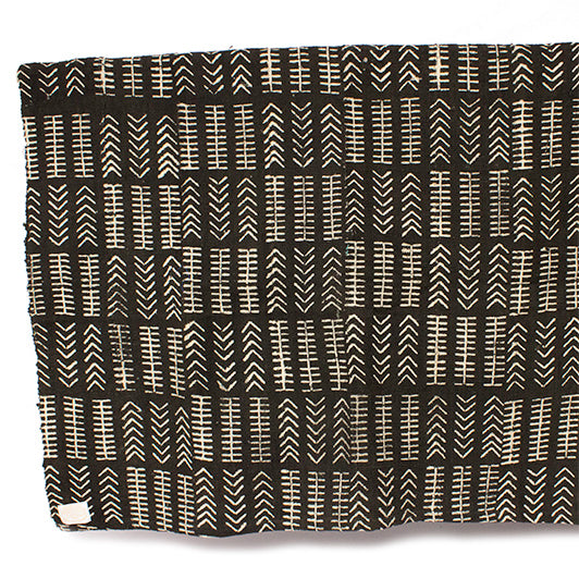 West African Bògòlanfini Mud Cloth 'White Tracks&#x27