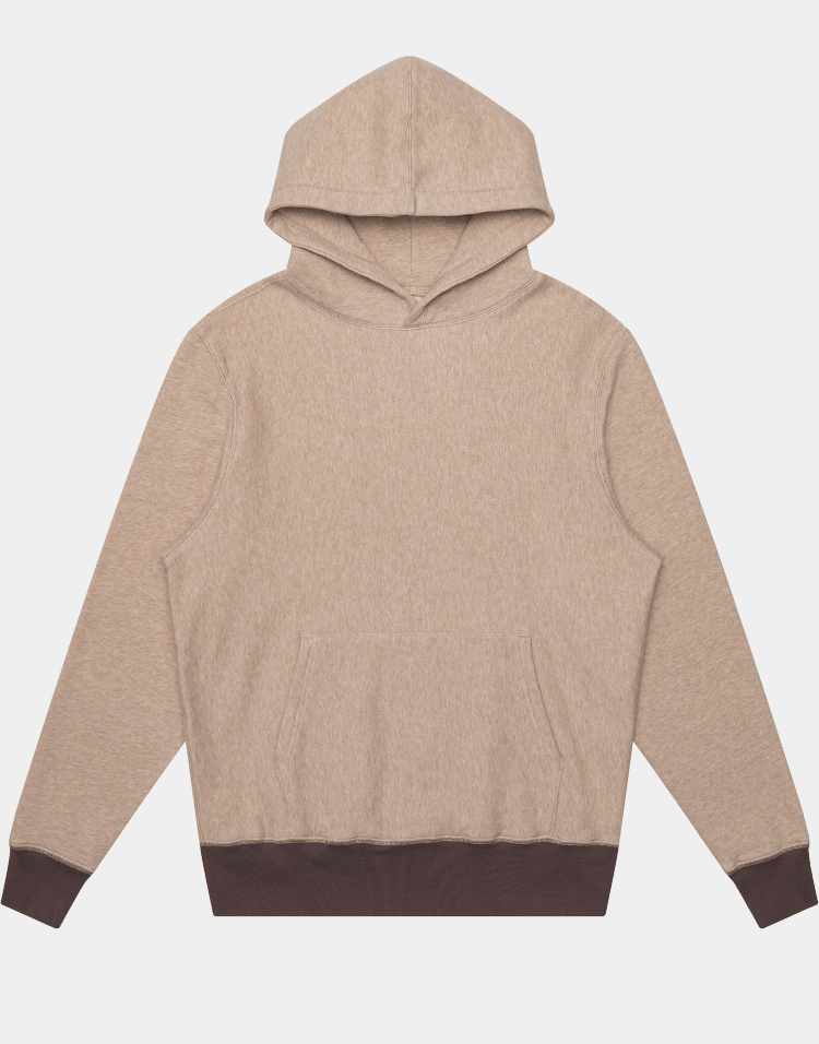 Trouva: Sweat Capuche Hoodie Bicolore - Avoine & Gris