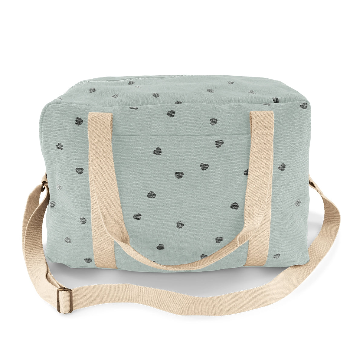 Maternity or travel bag - blue hearts