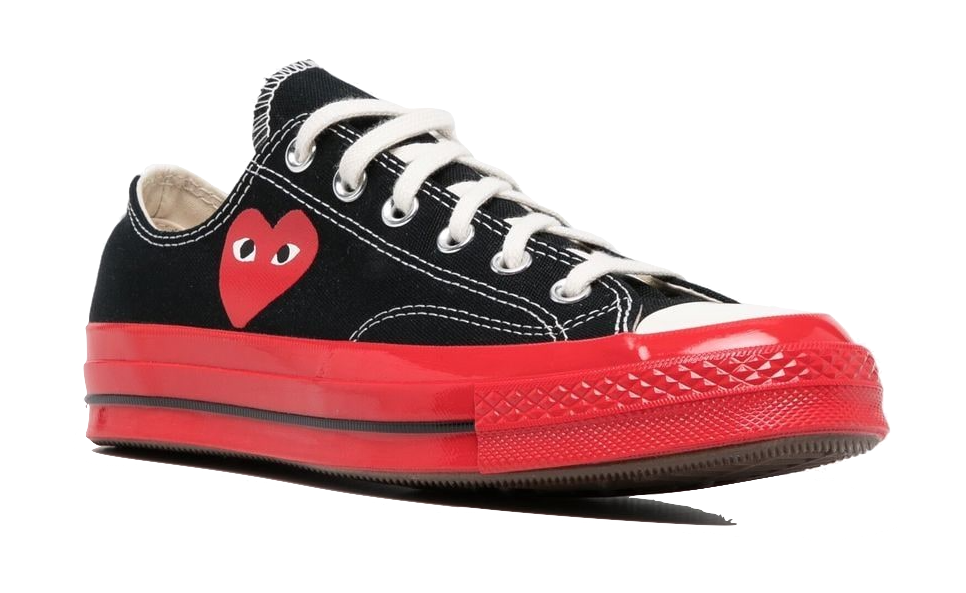 Comme Des Garçons Play X Converse | Chuck 70 Low-top Sneakers | Black | Red Sole