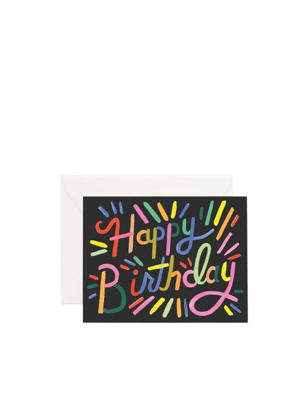 Fireworks Happy Birthday Card From
