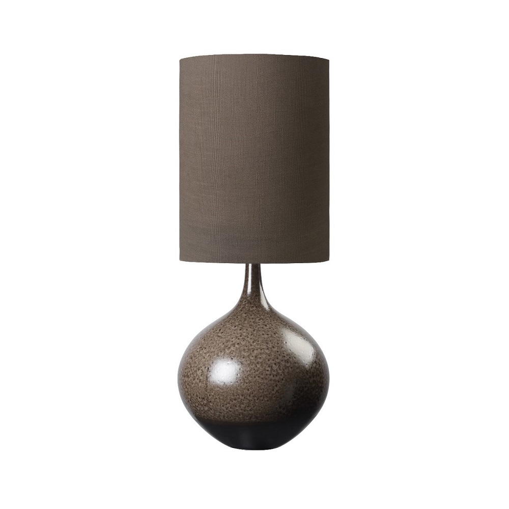 Chestnut Stoneware Bella Lamp with Shade
