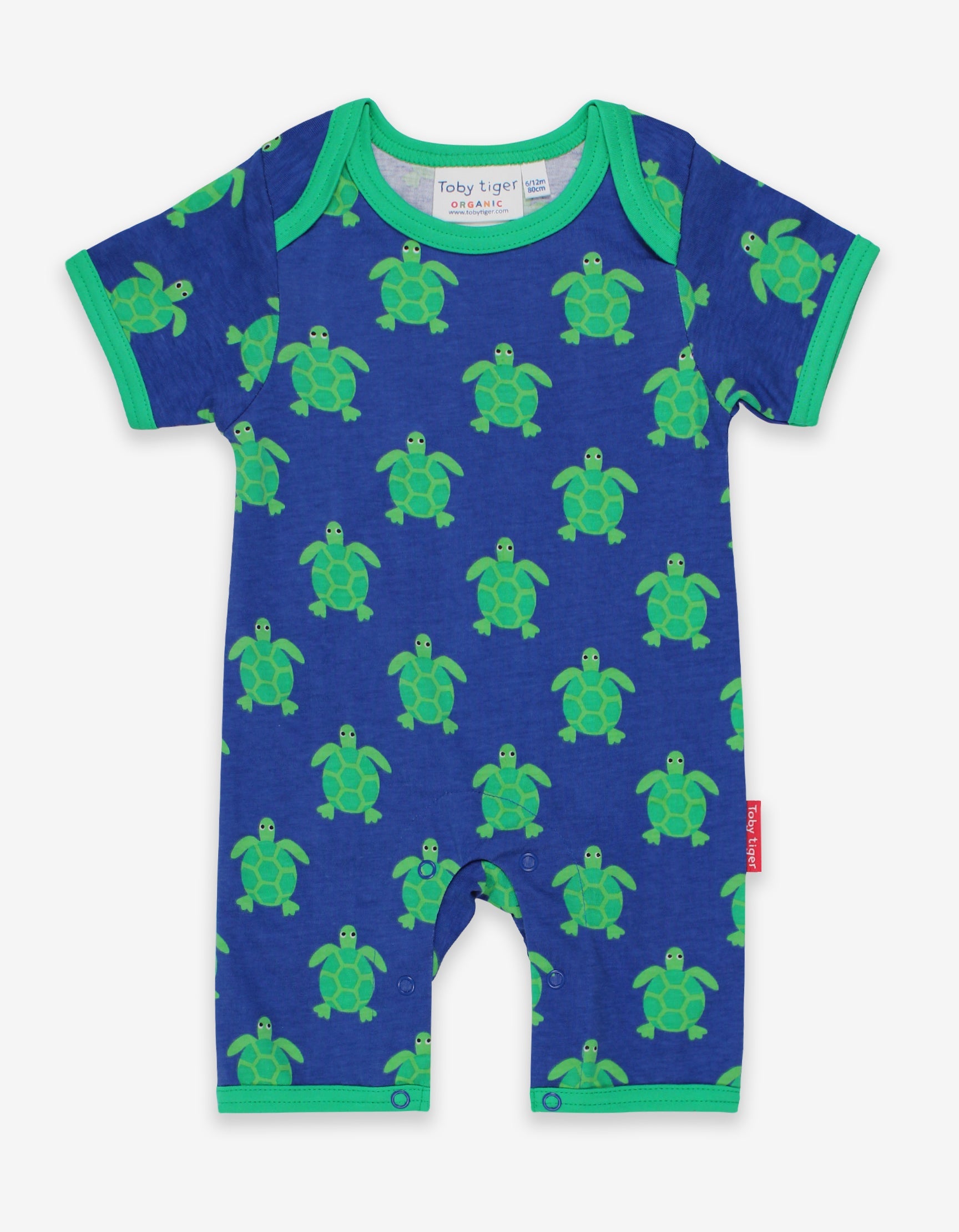 Organic Turtle Print Romper