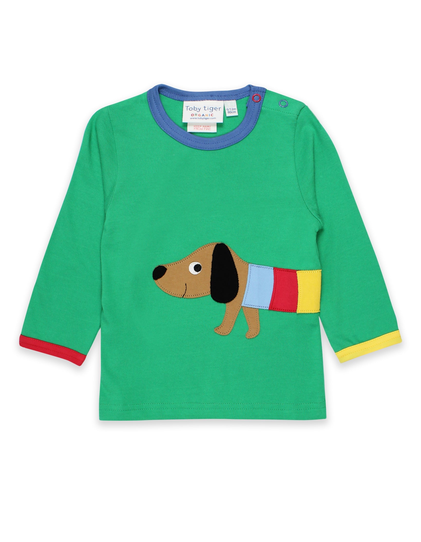 Organic Multi Sausage Dog Applique T-Shirt