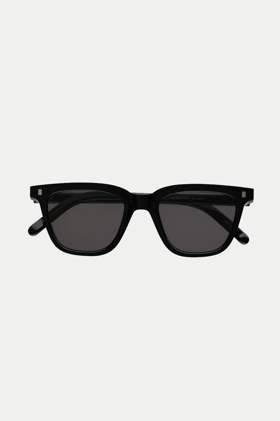 Robotnik Black Sunglasses - Grey Solid Lens