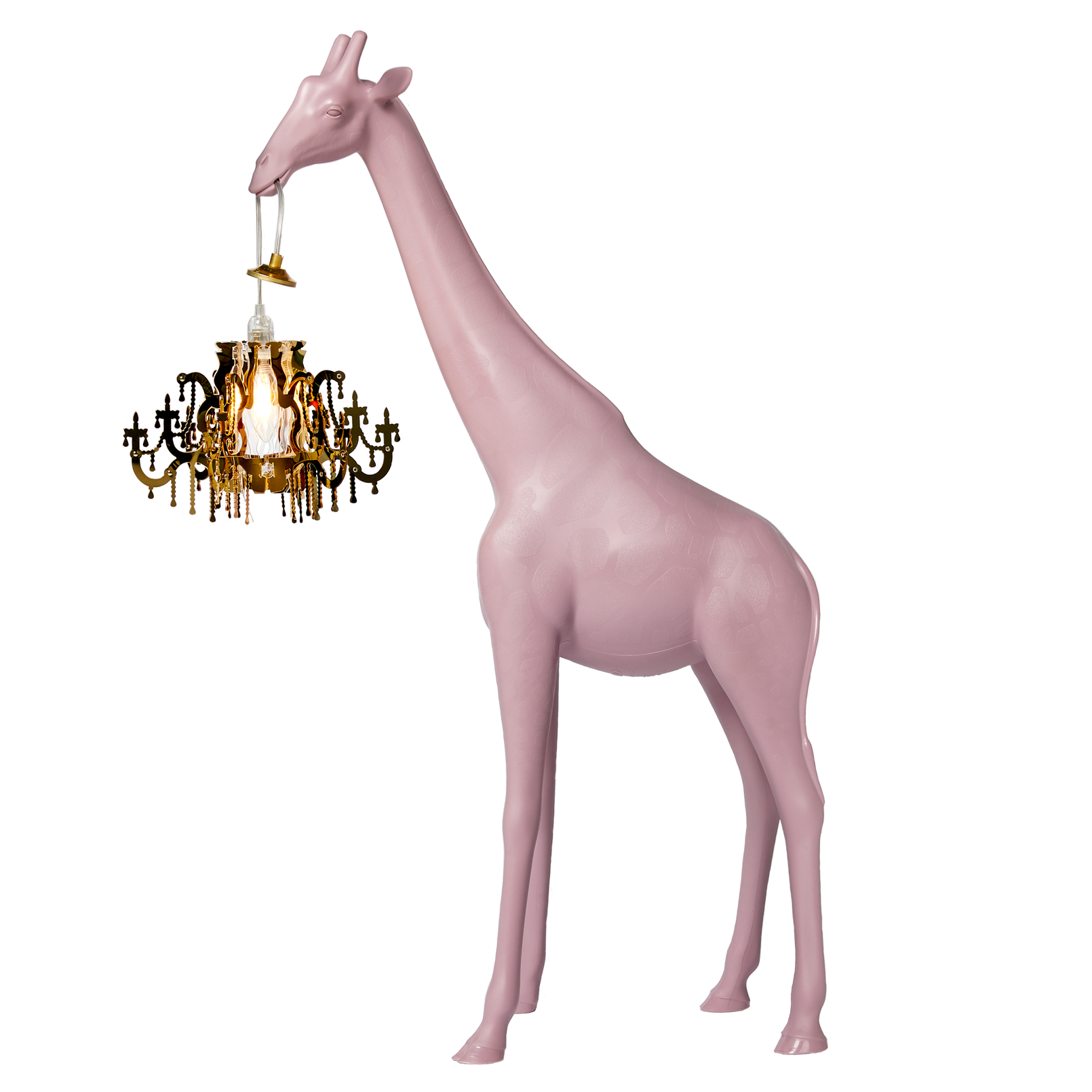 Qeeboo Dusty Rose Giraffe in Love XS Lamp