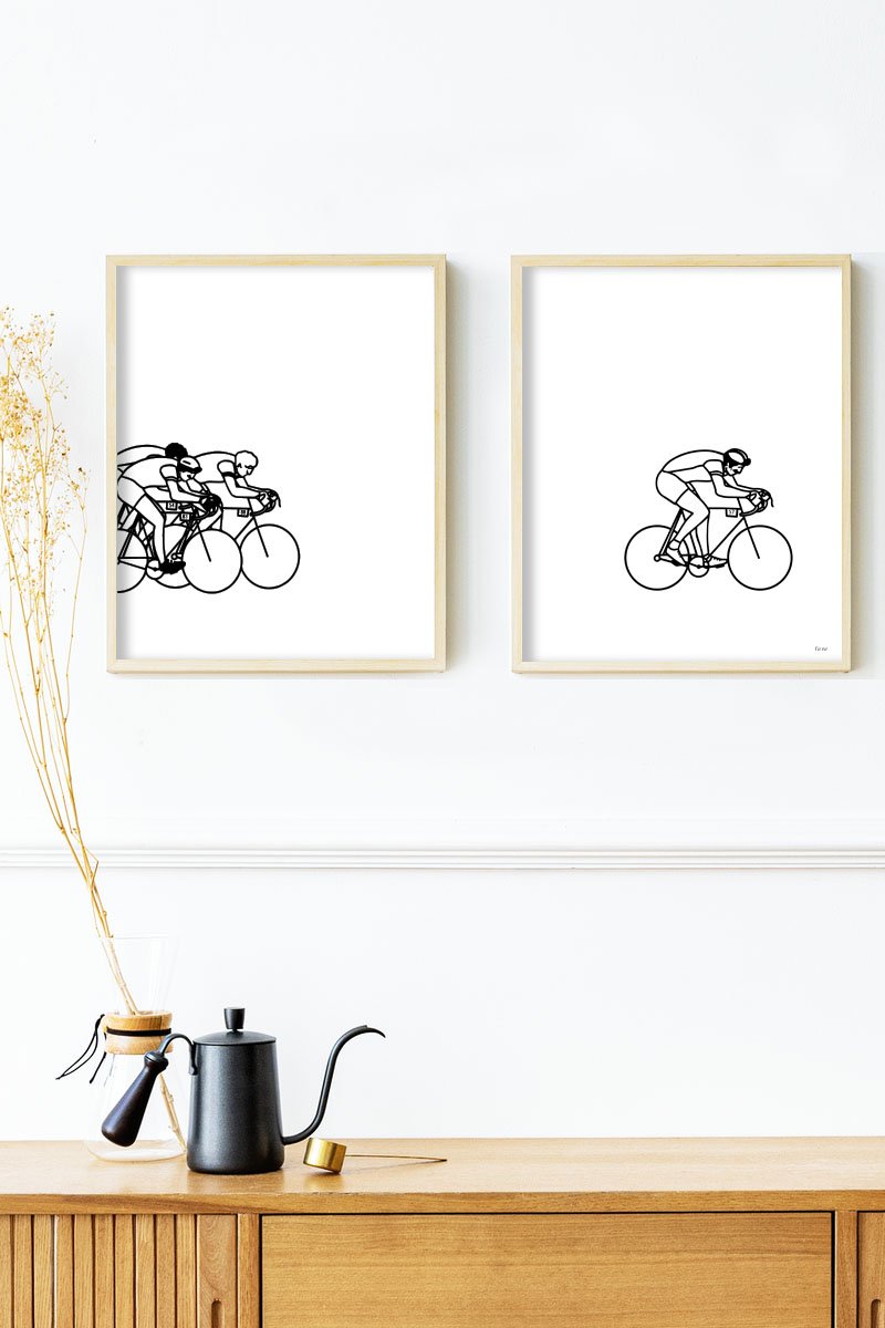 FERE Affiche dyptique "Cyclistes"