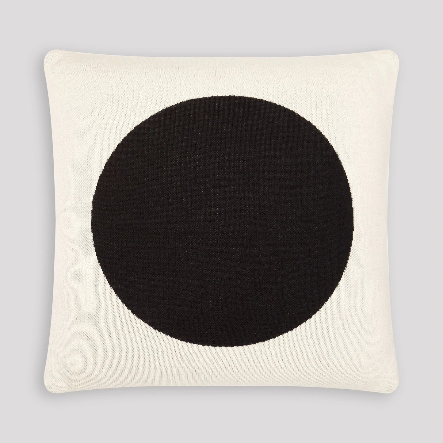 Sophie Home Runda Knitted Cushion Cover : Black 50 x 50 cm