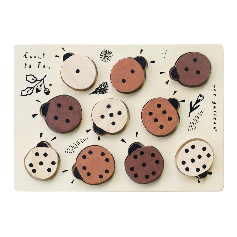 Wee Gallery Wee Gallery Wooden Tray Puzzle - Count To 10
