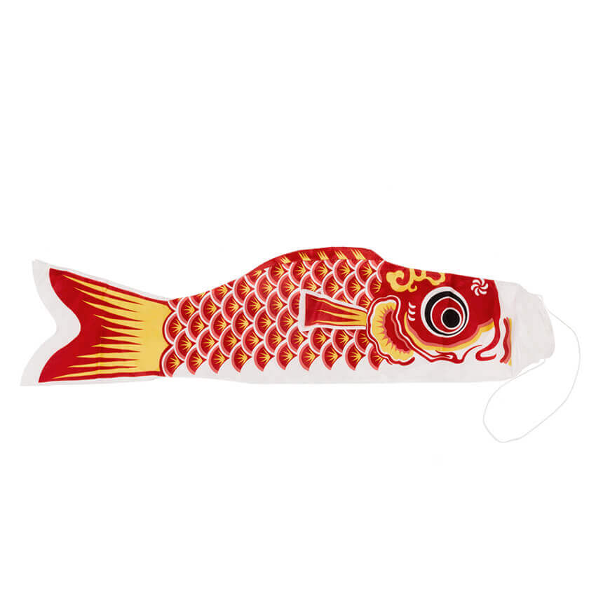 Fantastik Red Koinobori Fish Windsock Socks 