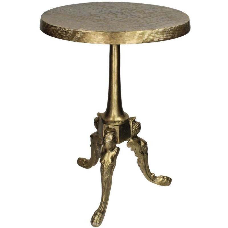 Table Alumium Gold 39x39x59cm