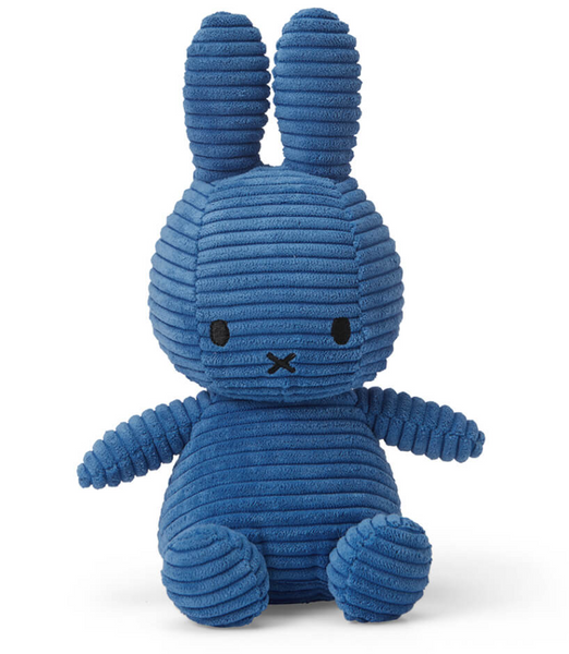 Miffy 23cm Cobalt Blue Corduroy Bunny