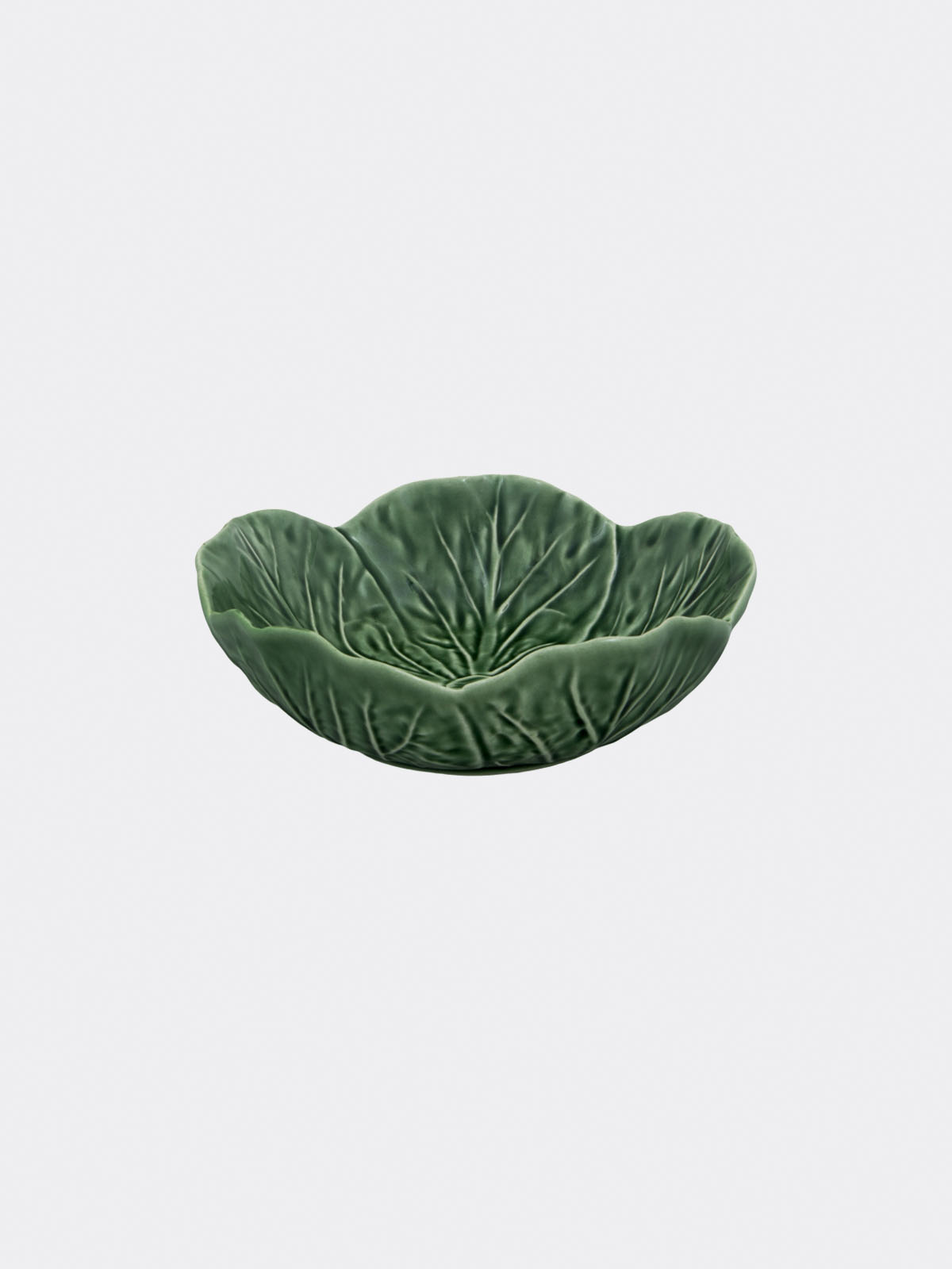 Bordallo Pinheiro Green Glazed 17 CM Ceramic Cabbage Bowl