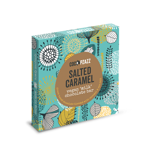 80g Salted Caramel Vegan Milk Chocolate Bar