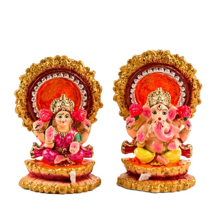 Fantastik Set Of 2 Lakshmi And Ganesha Figures