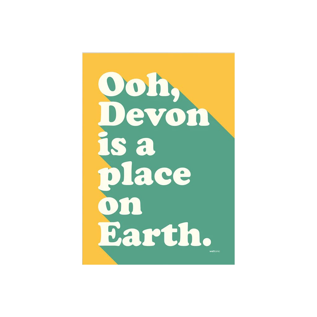 Devon is a Place on Earth A3 Print