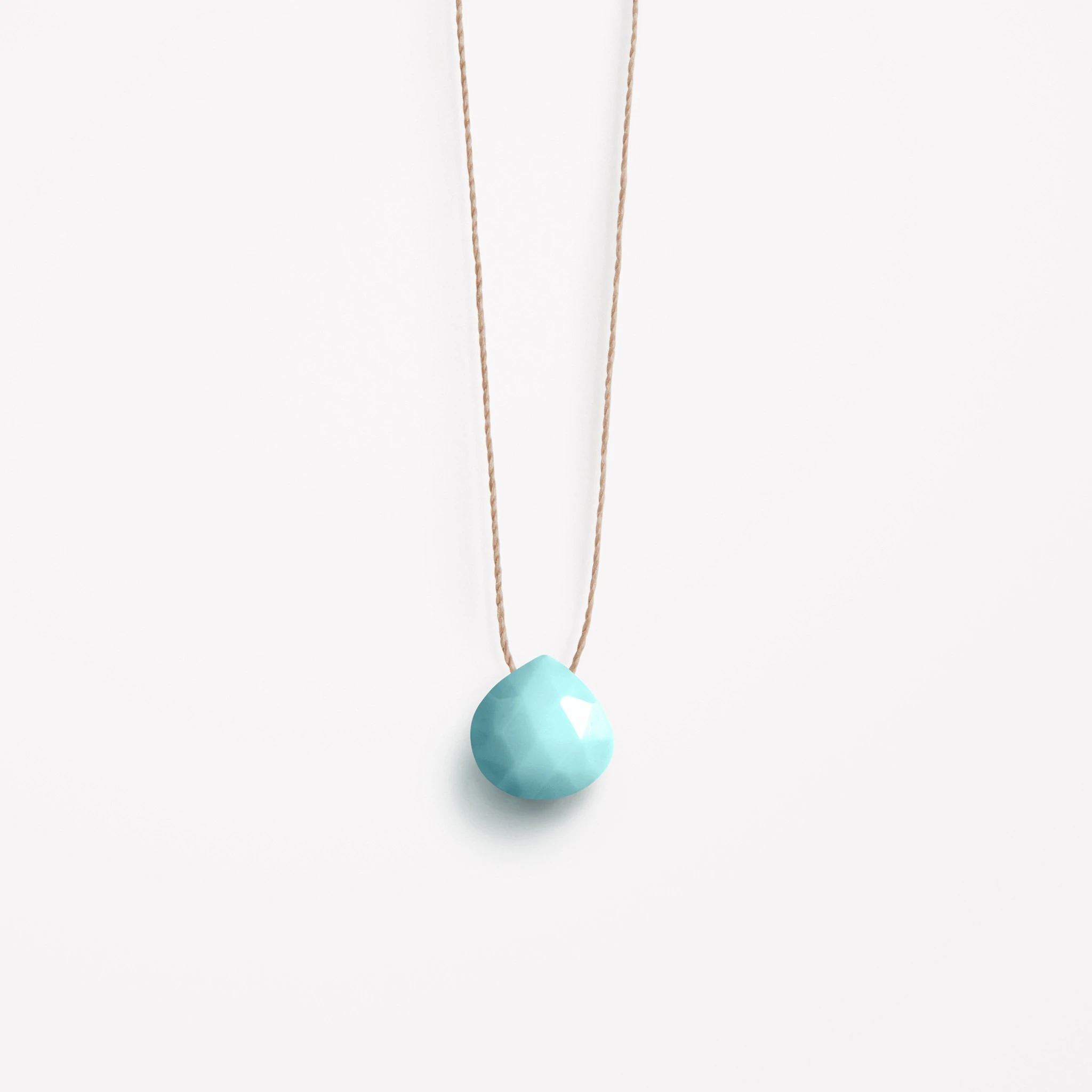 December Fine Cord Birthstone Necklace