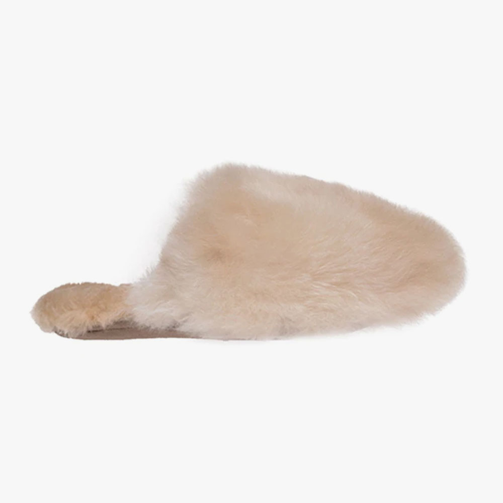 Weich Couture Alpaca Alpaca Fur Slippers PATO Slippers - Champagne 36-41
