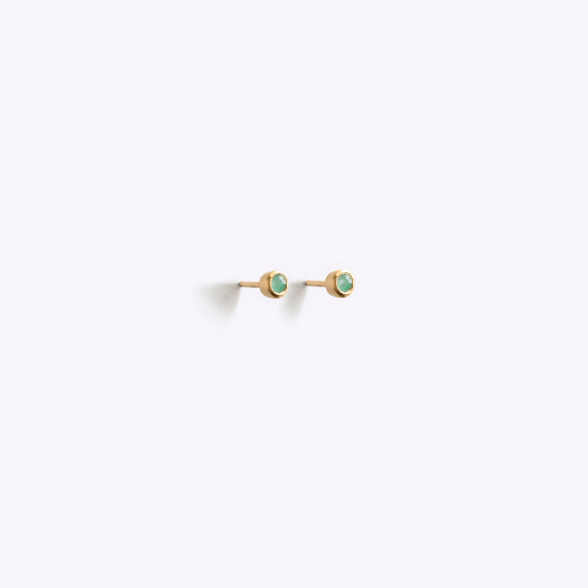 May Birthstone Stud Earring