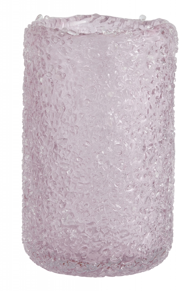 Nordal  Clyde Structured Glass Vase medium - Pink