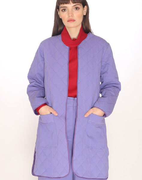Pepa Loves Canvas Quilted Coat Lilac