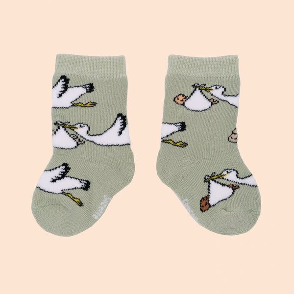 Coucou Suzette Stork Baby Socks