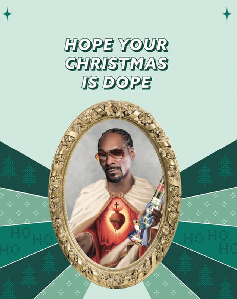 Shrine On Snoop Dogg Christmas Magnet Card