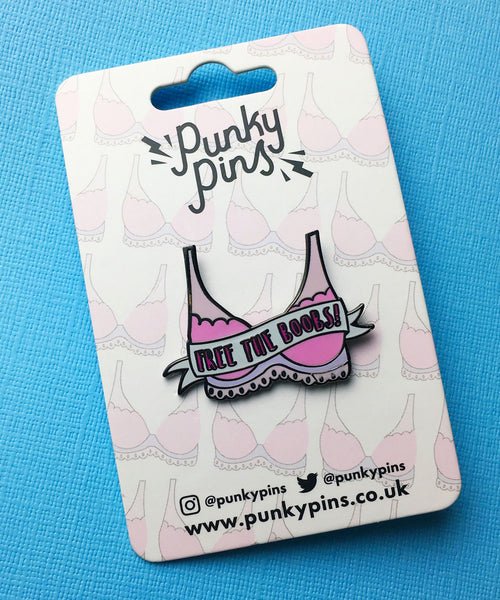 Punky Pins Free The Boobs Pin