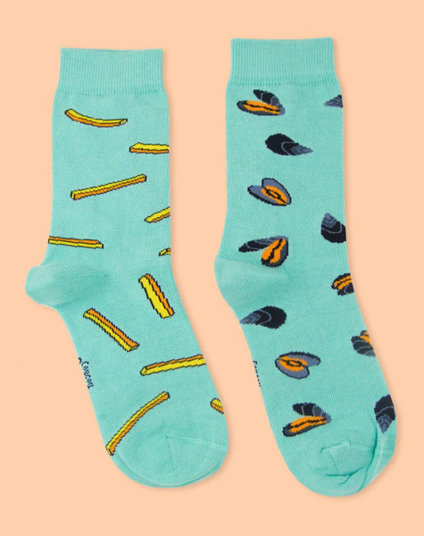 Coucou Suzette Mussel And Fries Socks