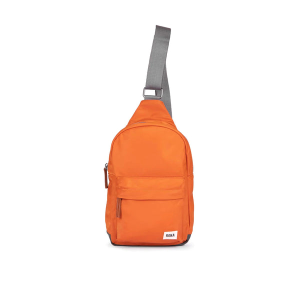 ROKA Willesden B Large Sustainable Crossbody Bag - Nylon Burnt Orange 