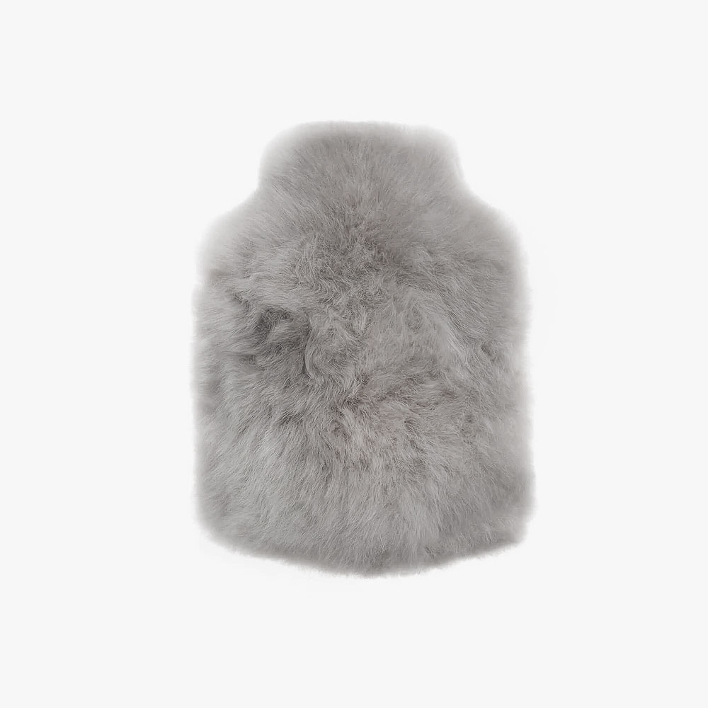 Weich Couture Alpaca Alpaca Fur Hot Water Bottle Calmo 1.8L - Silver Grey