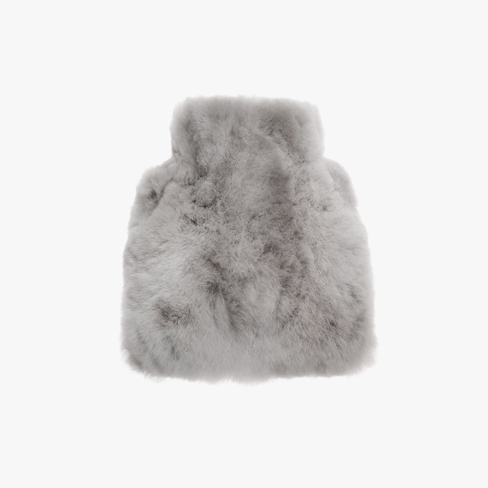 Weich Couture Alpaca  Alpaca Fur Hot Water Bottle Calmo 0.6L - Silver Grey