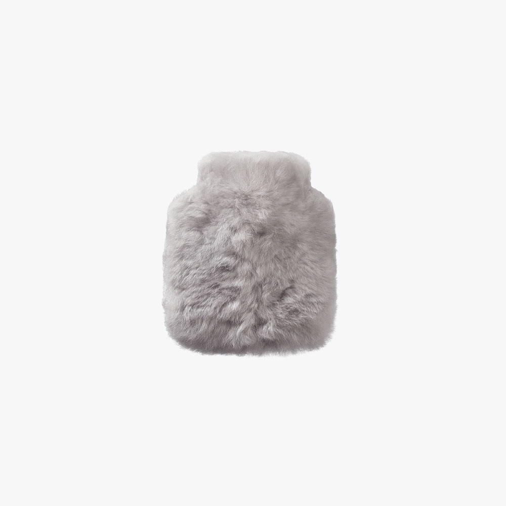 Weich Couture Alpaca Alpaca Fur Hot Water Bottle Calmo 0.2L - Silver Grey