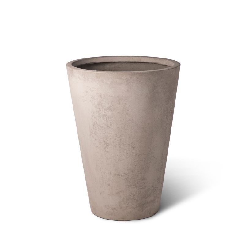 Botanical Boys Cement Tapered Planter Indoor/outdoor