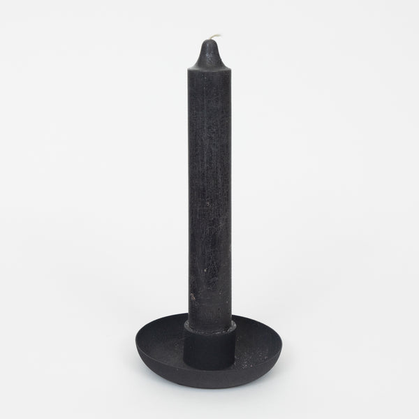 Ib Laursen Black Candle With Black Candle Holder