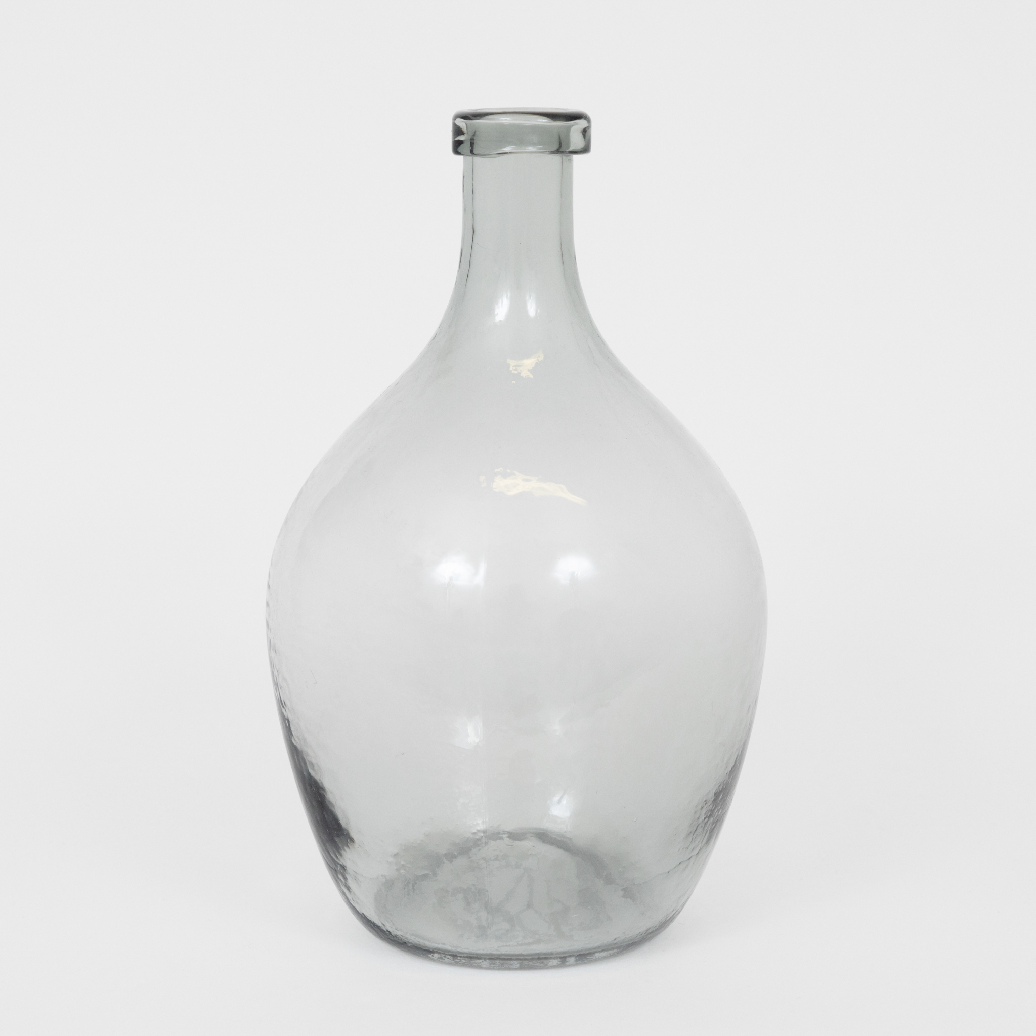 Ib Laursen Grey Glass Balloon Vase Handblown