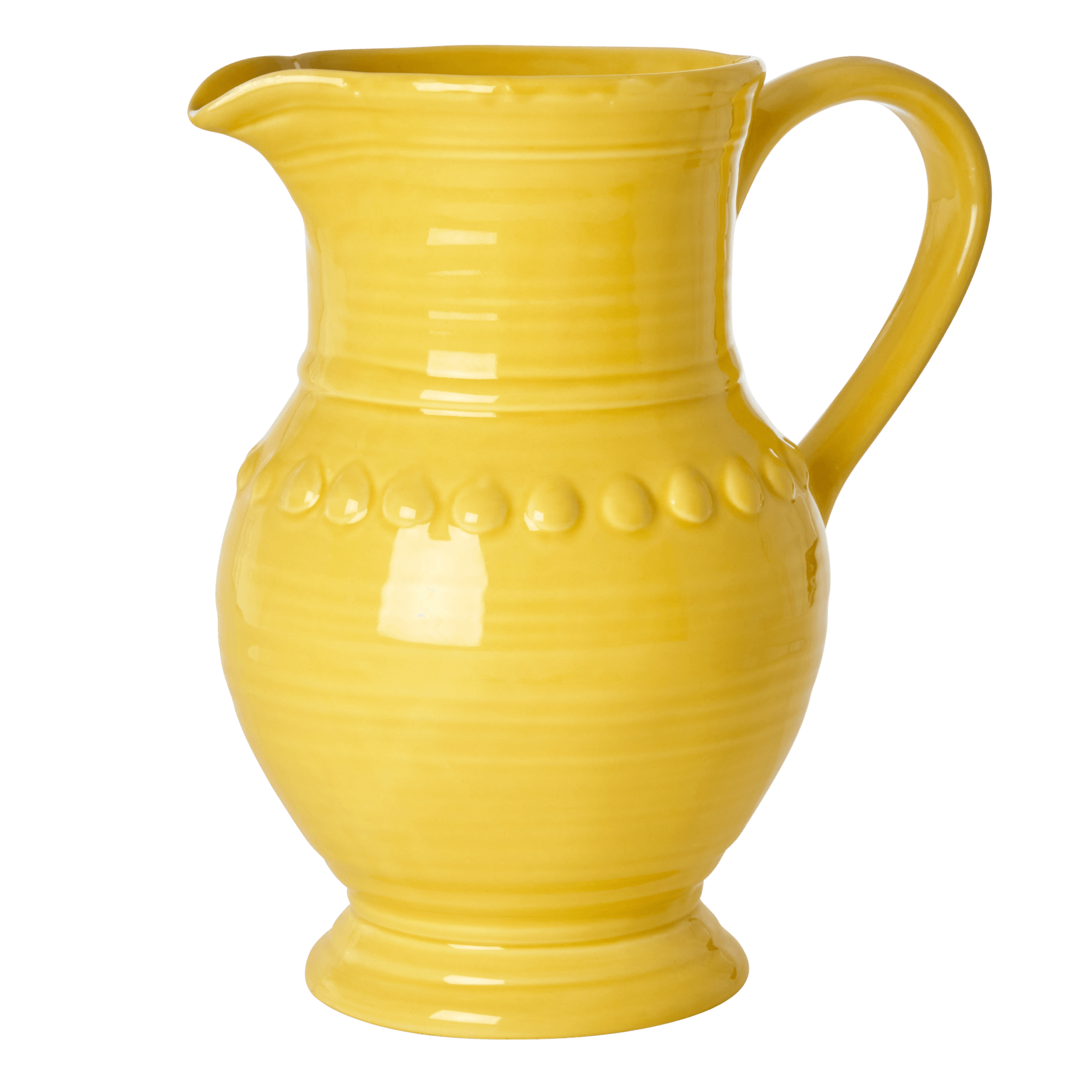 Rice by Rice Large Ceramic Jug in Yellow - 7,9 L. - Extra Large 