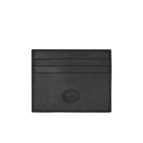 "The Bridge Black Leather Credit Card Holder Art. 01487001/20&quot