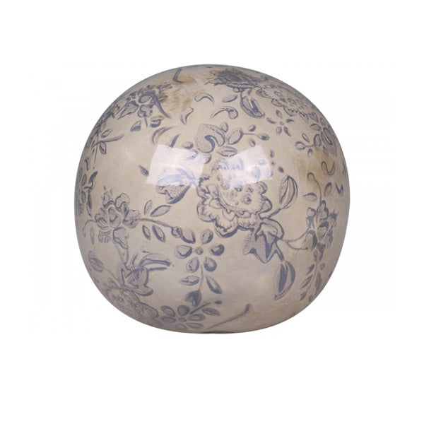 Chic Antique Medium Melun Ceramic French Design Decoration Ball