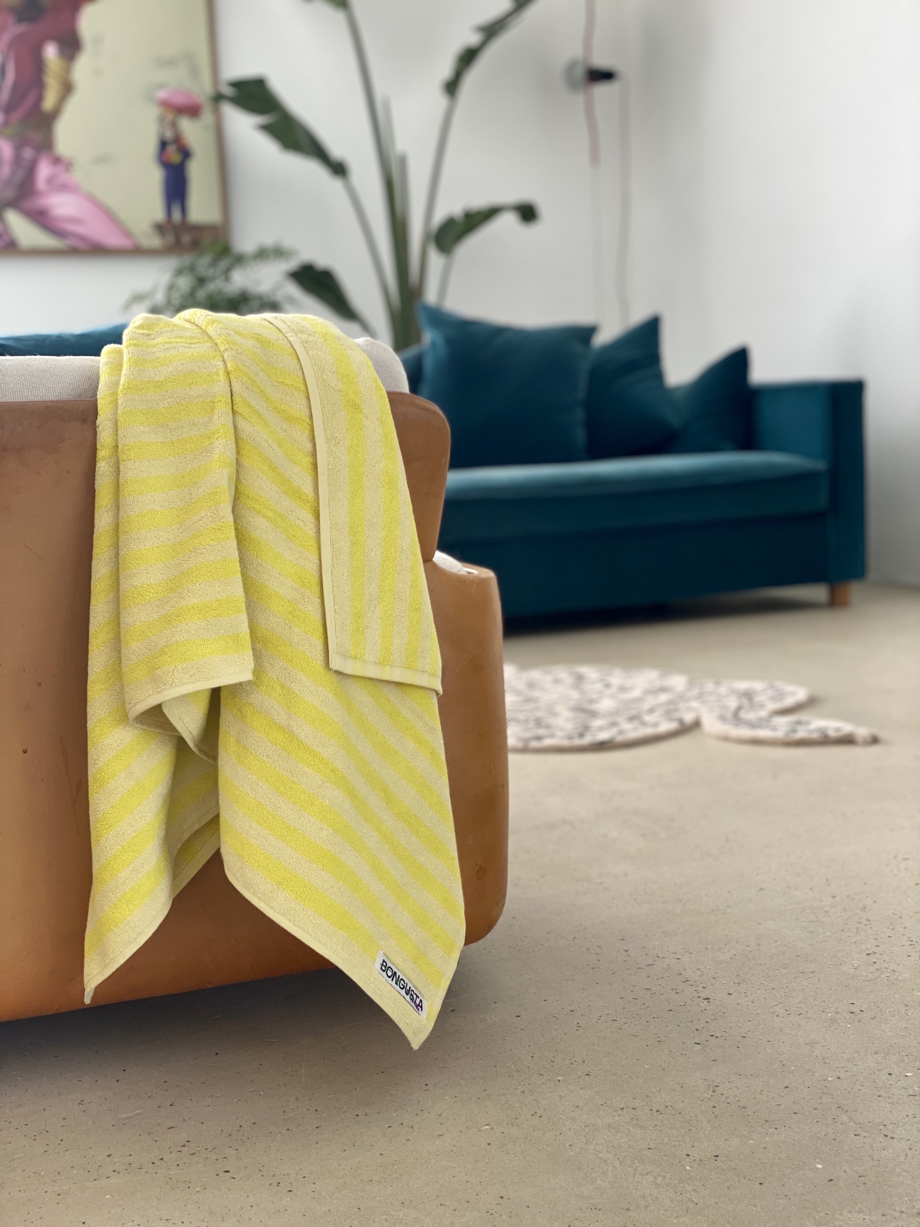 Naram Towels, pristine & neon yellow – Bongusta