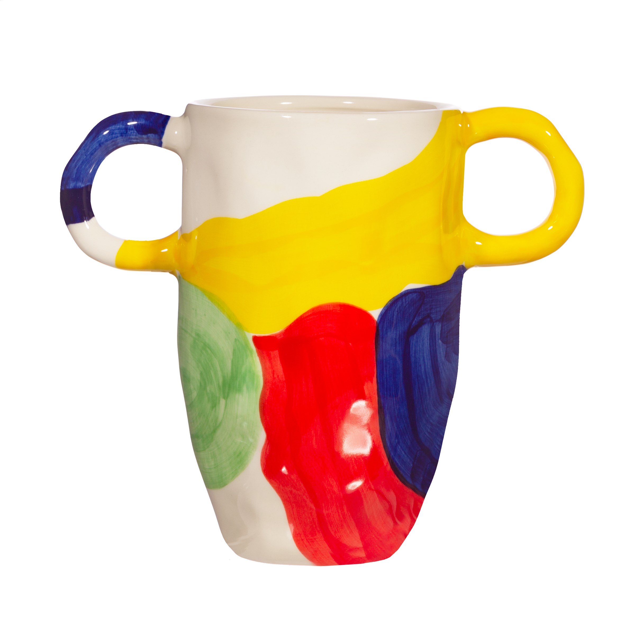 Sass & Belle  Small Abstract Colourful Splash Art Vase