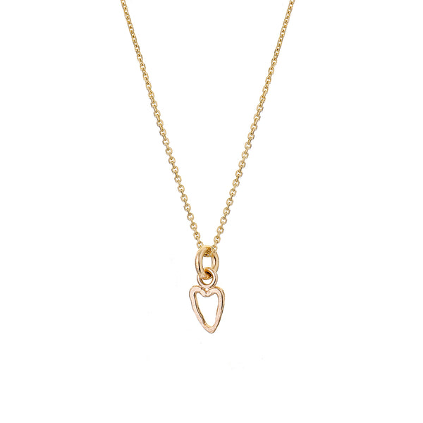 Renné Jewellery 9 Carat Trace Chain & Tiny Heart