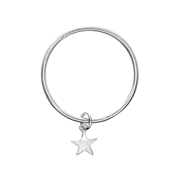 Renné Jewellery 4mm Star Charm Classic Bangle